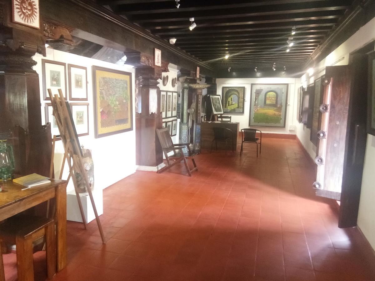 'Chavadi' of the Guthu House has been converted into an art gallery by S Cube and INTACH.