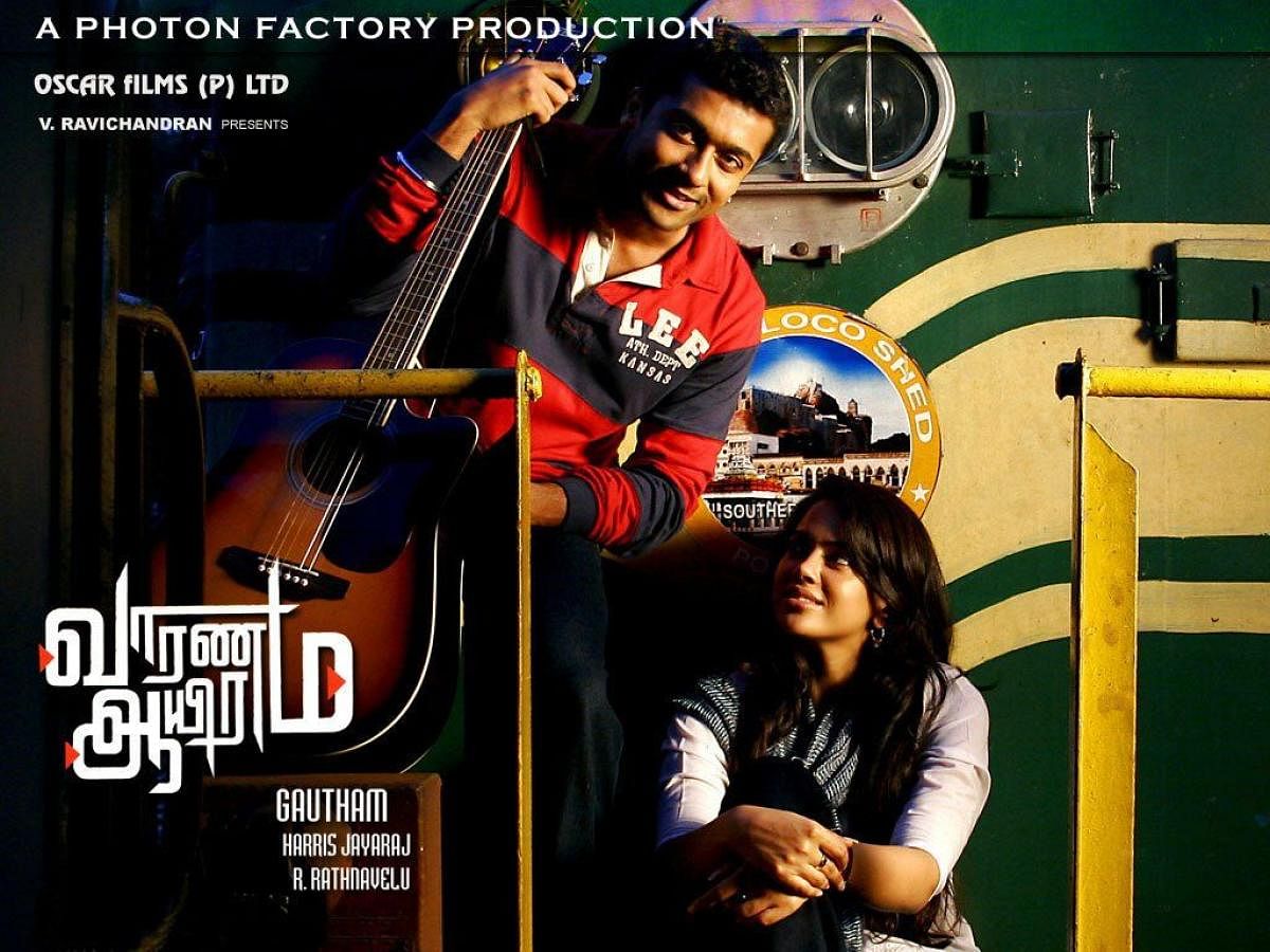 'Vaaranam Aayiram' saw Suriya at his earnest best in a father-son double role.