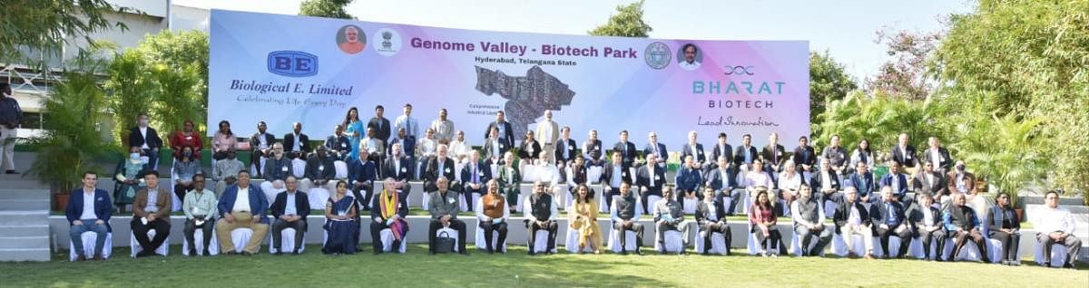 The envoys who visited the Bharat Biotech facility. Photo by special arrangement.