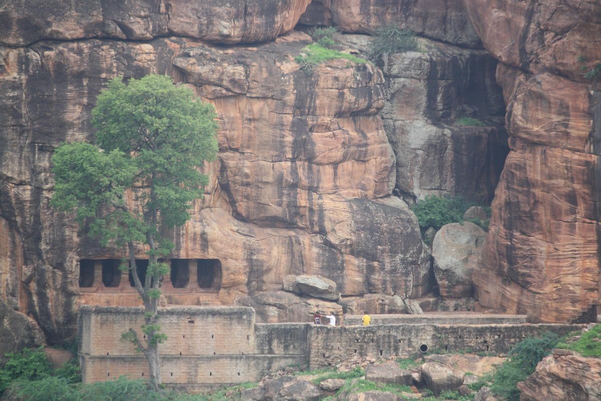 Cave 4, the Jain rock-cut temple at Badami. Photos by Srikumar M Menon 