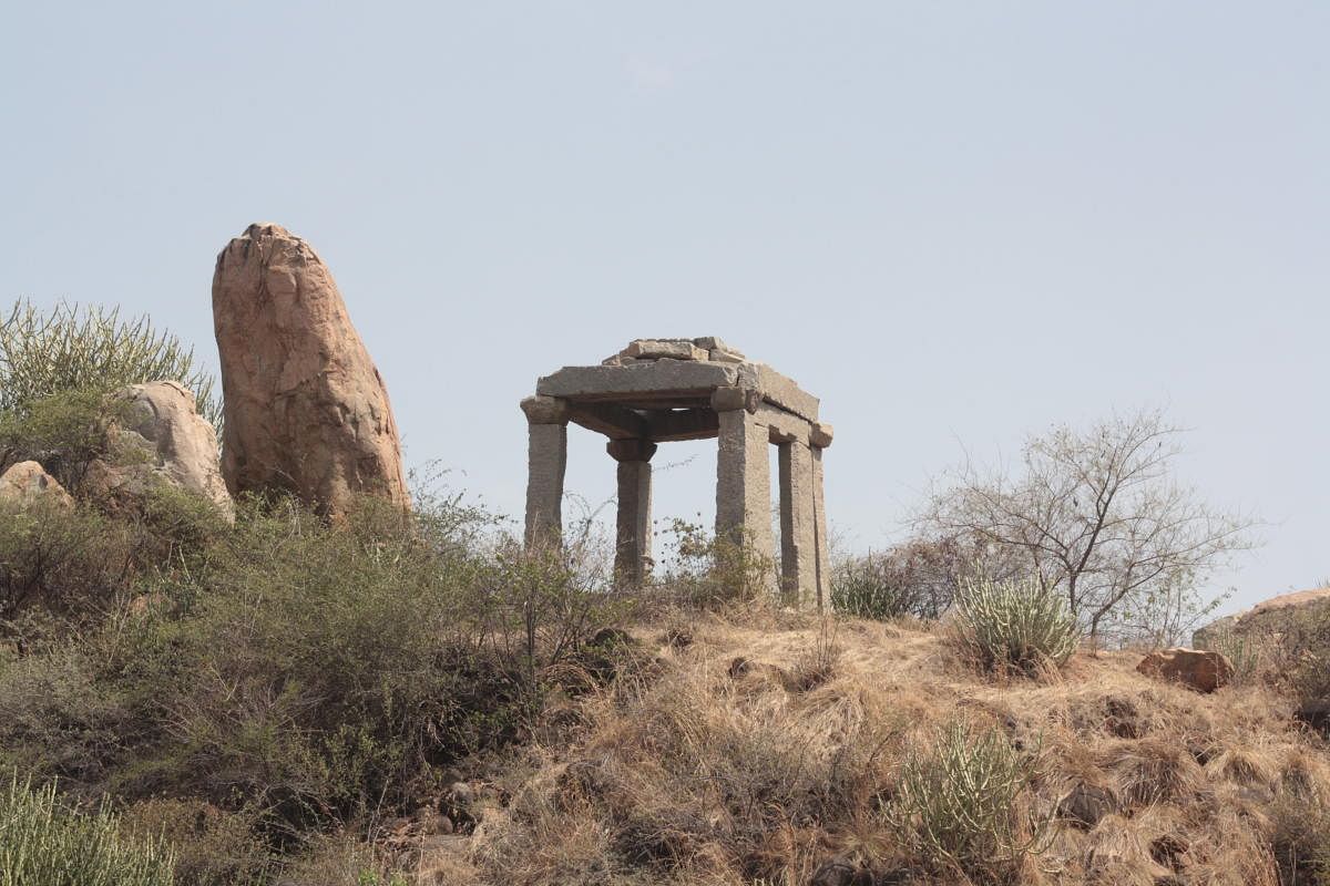 An incomplete shrine near the Vitthala Temple, Hampi. Credit: DH Photo/Srikumar M Menon