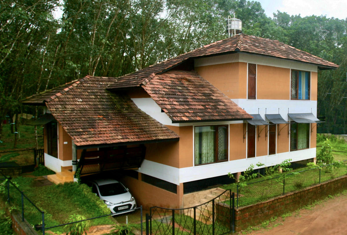 A eco-friendly, traditional house built by Ajay and Tara. Credit: Special Arrangement