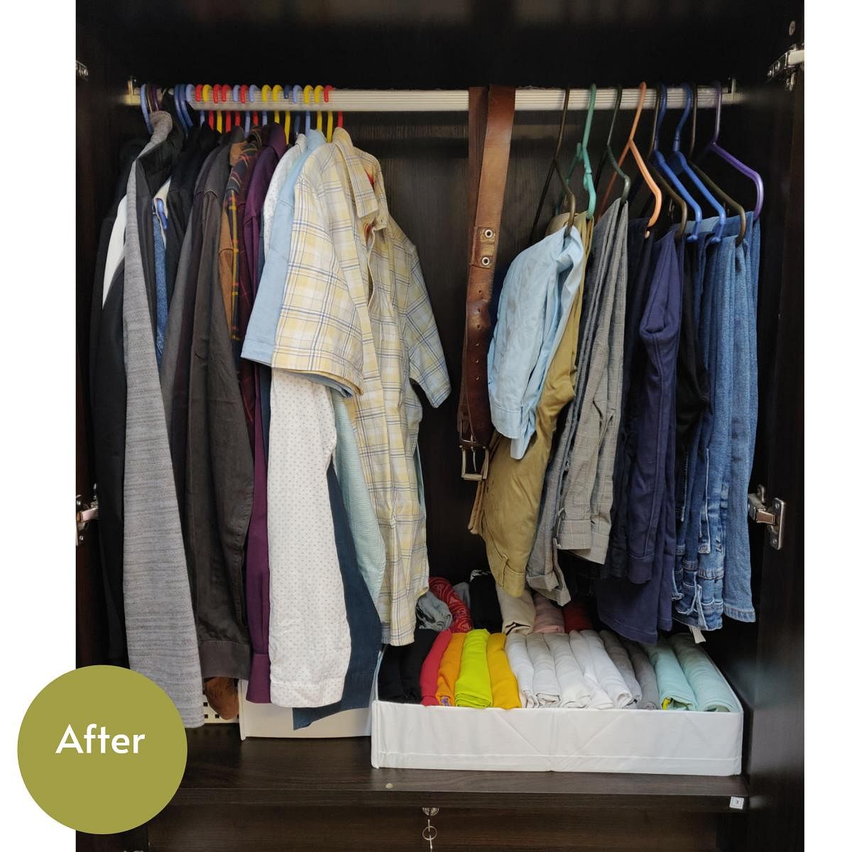 Decluttering not only involves removing unnecessary items, but also finding an organisational system that will prevent future clutter.