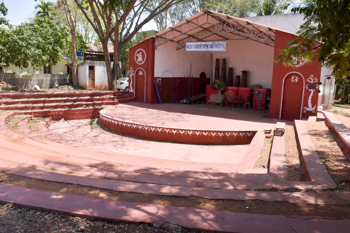 The open air theatre at Dhvanyaloka. PHOTO BY B R SAVITHA