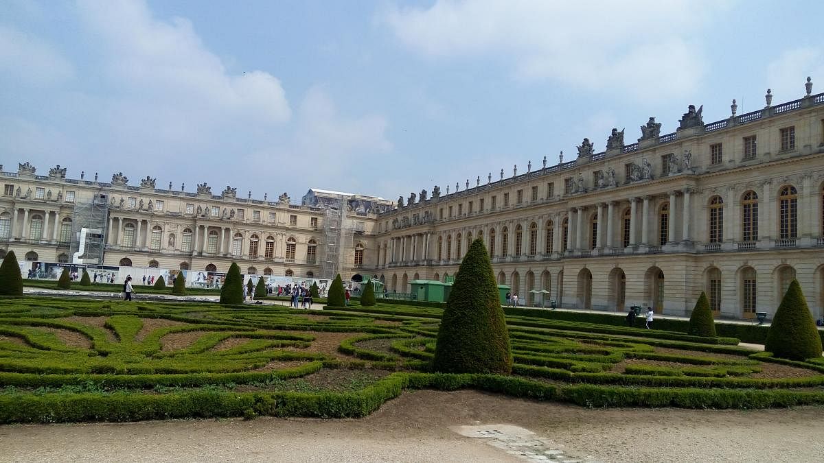 View of the palace from the garden. PHOTOS BY AUTHOR