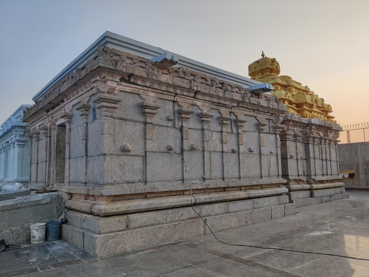 The ancient shrine on the peak of Mandaragiri. Photos by Renuka Krishnaraja 