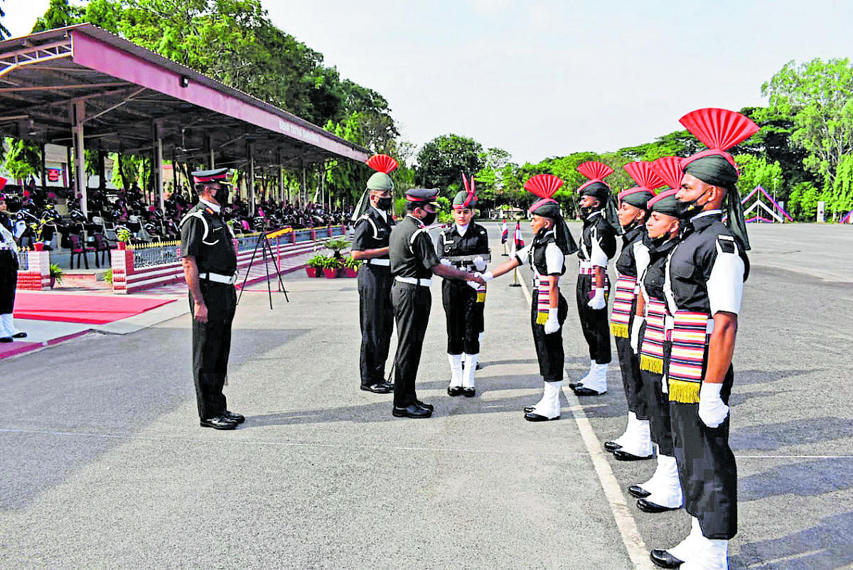 The attestation parade of the first batch of 83 women cadets was held at Dronacharya Parade Ground of Corps of Military Police Centre & School in Bengaluru on Saturday.