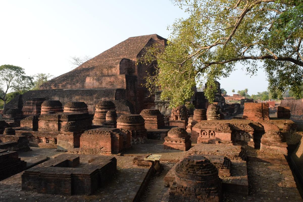 The ruins of Nalanda Mahavihara, a World Heritage Site. PHOTOS BY AUTHOR