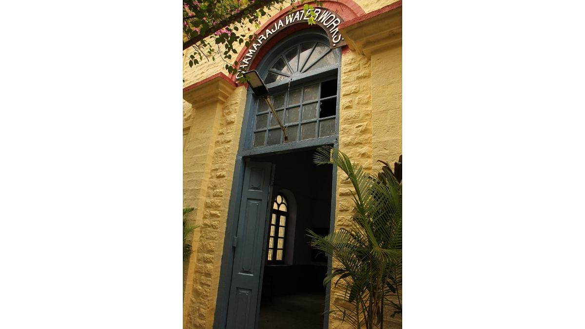 The entrance of the pumping station at Soladevanahalli. Credit: Aravind C