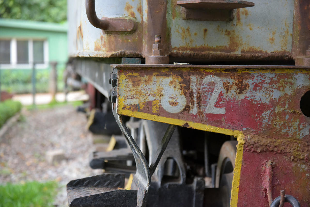 The number '812' provided some clue about the steam engine's provenance. Credit: DH Photo/Pushkar V