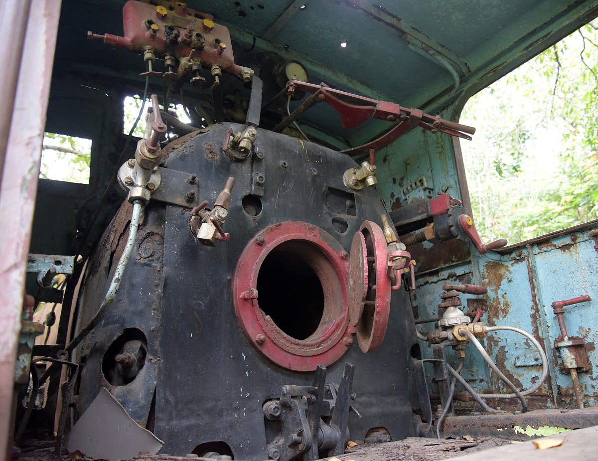 The engine room of the steam locomotive. Credit: DH Photo/Pushkar V