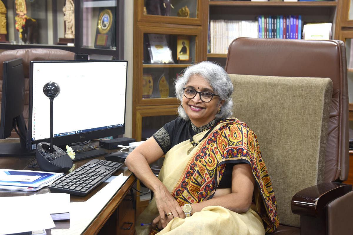 Dr Pratima Murthy, the second woman director of NIMHANS, which has more than 170 years of history. Photo by S K Dinesh