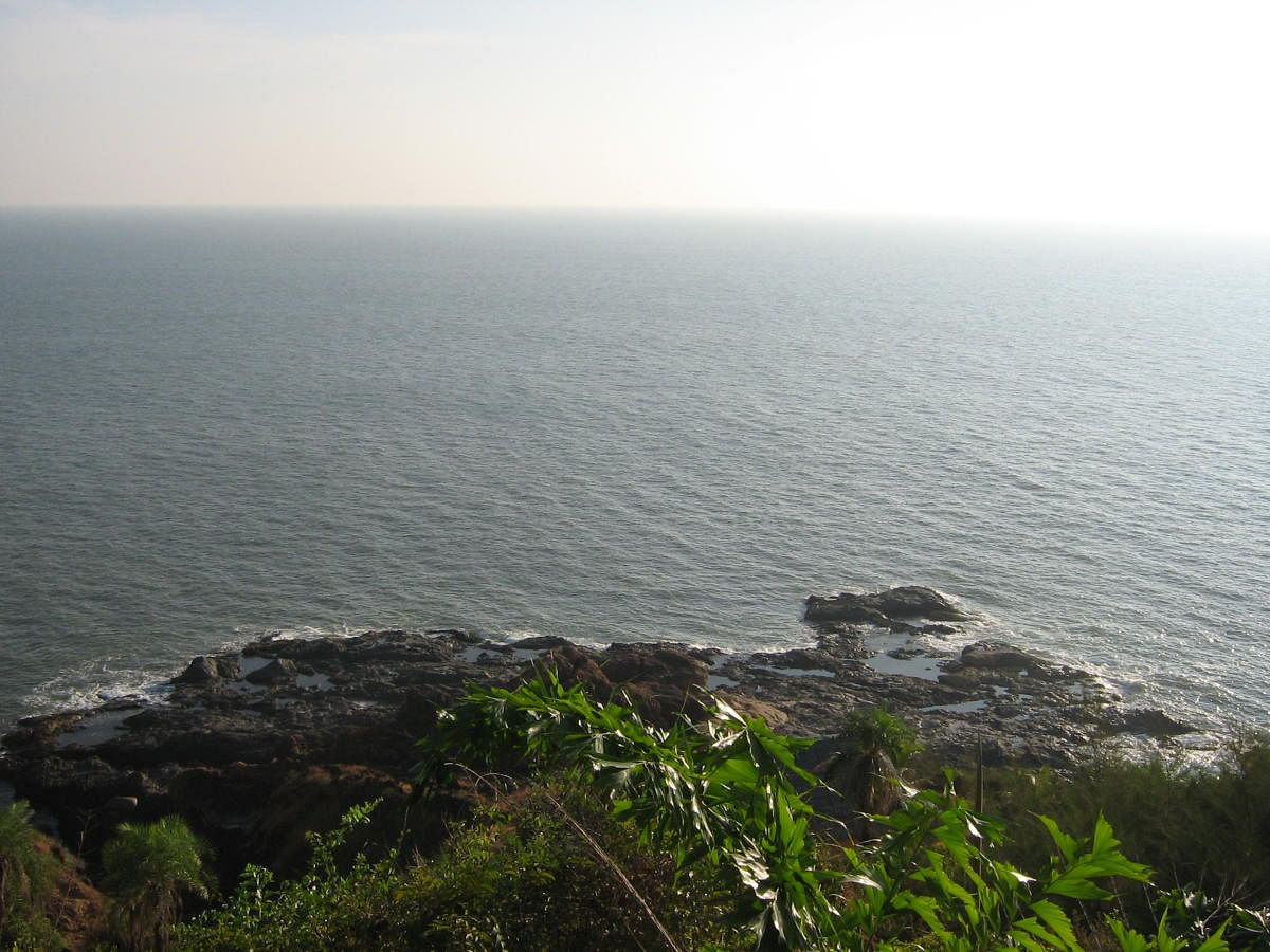 A view of the Arabian sea along Karnataka’s coast. Credit: Kunal Sharma 