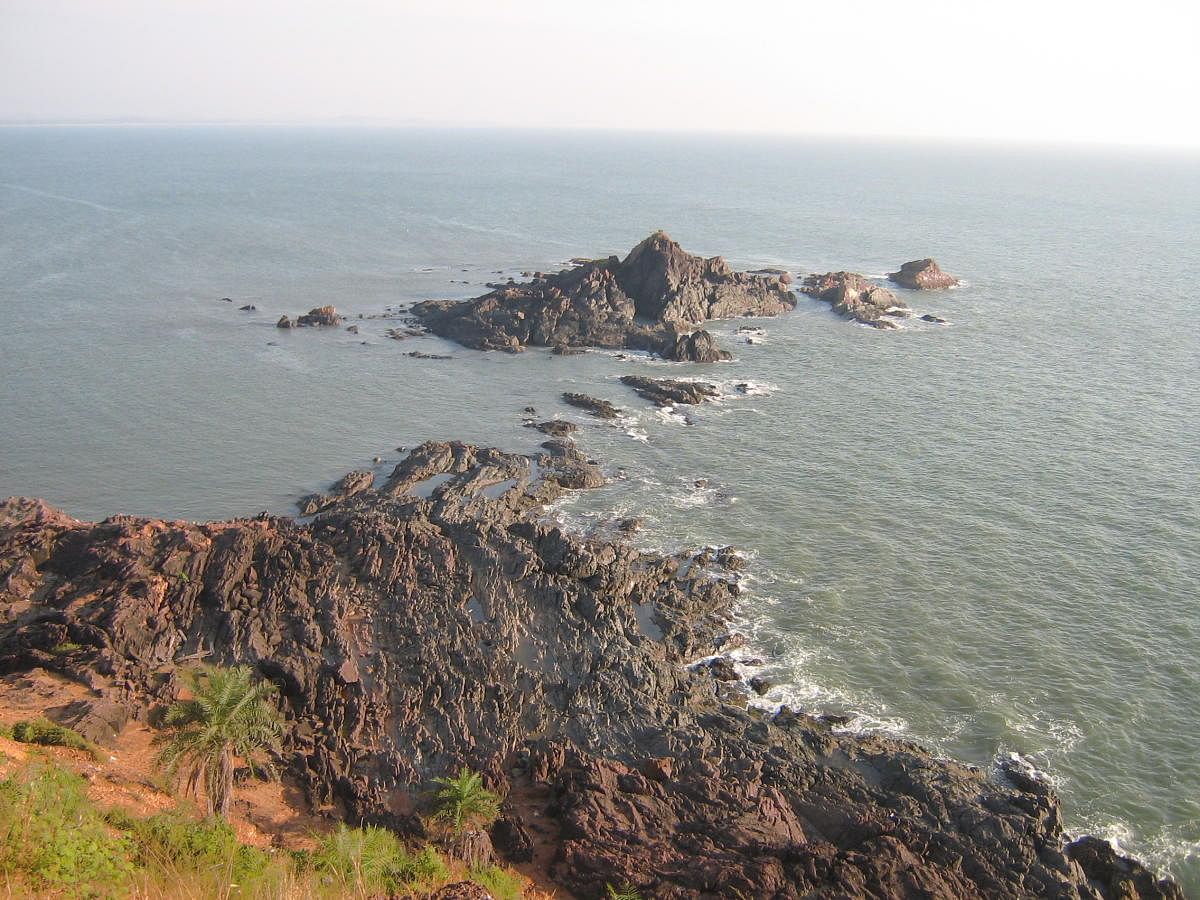 Image of the sea along Karnataka's coast. Credit: Kunal Sharma/Vivek Dhage 