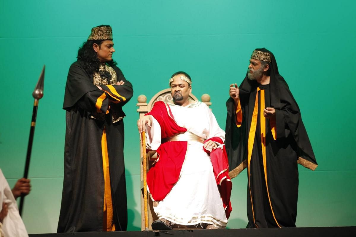 Bhargava Krishna as Pontius Pilate in Alyque Padamsee's 'Jesus Christ Superstar'.