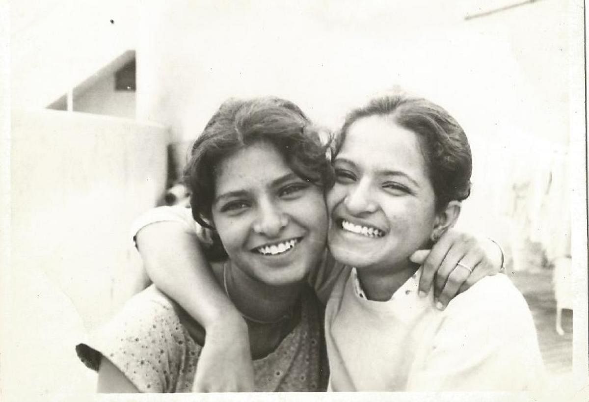 A young Gauri Lankesh (right) with sister Kavitha. Kavitha’s documentary will be shot across the country and will be screened worldwide.  