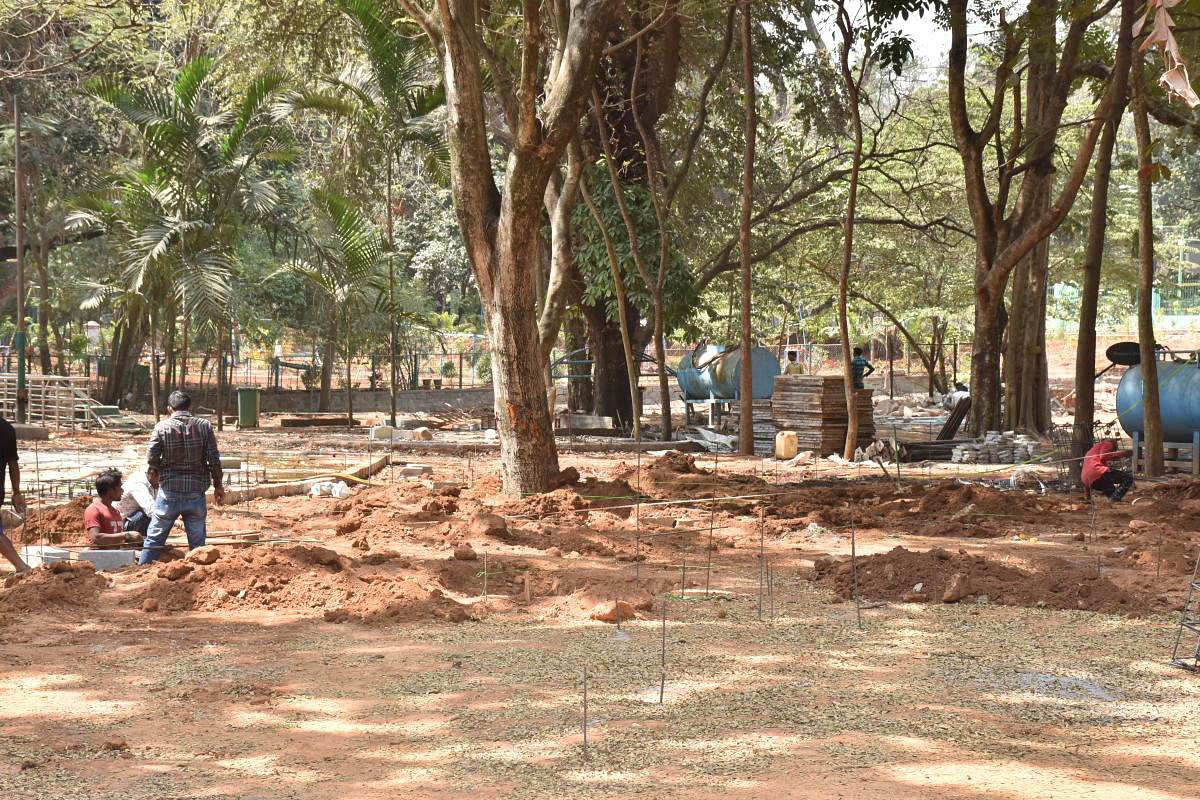 An inclusive sensory park among other attractions are coming up at Bal Bhavan, a recreation centre at the Queen's Circle entrance of Cubbon Park, in Bengaluru. Credit: DH Photo/B K Janardhan
