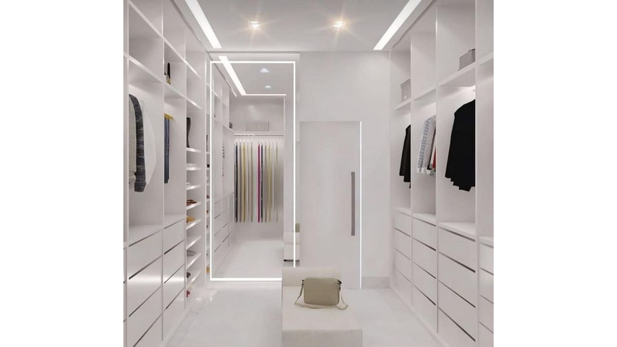 In walk-closets, plywood can be used as the base with laminates and finishes like Duco, veneer or acrylic, says Sushma K V, founder, Innovative.