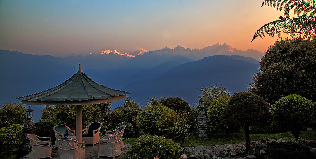 Sunrise at Pelling. PHOTOS BY AUTHOR