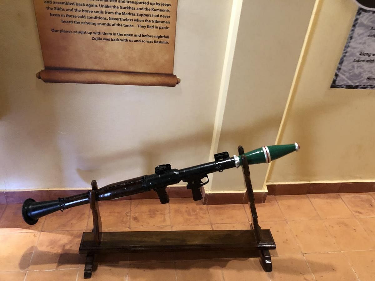 A rocket launcher is just one of the many weapons on display at the museum. Photos by author