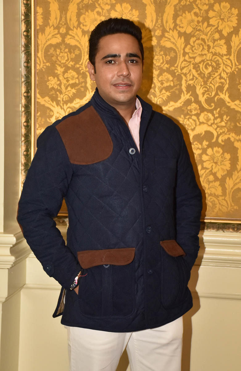 Kunwar Yaduveer Singh Bera, who hails from Rajasthan, has created hunter jackets to warm fulgars in velvet. Credit: DH Photo