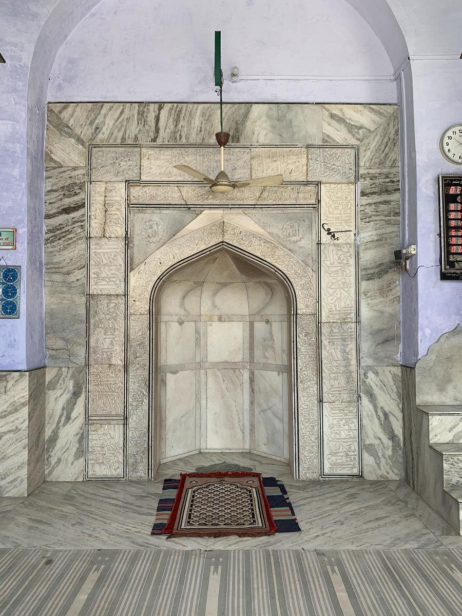 Shahi Madrasa Masjid calligraphy by Amanat Khan. Pic Credit: Shantanu Jadaun