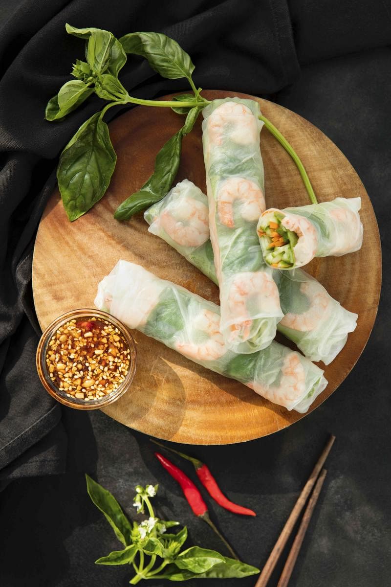 Asian spring rolls