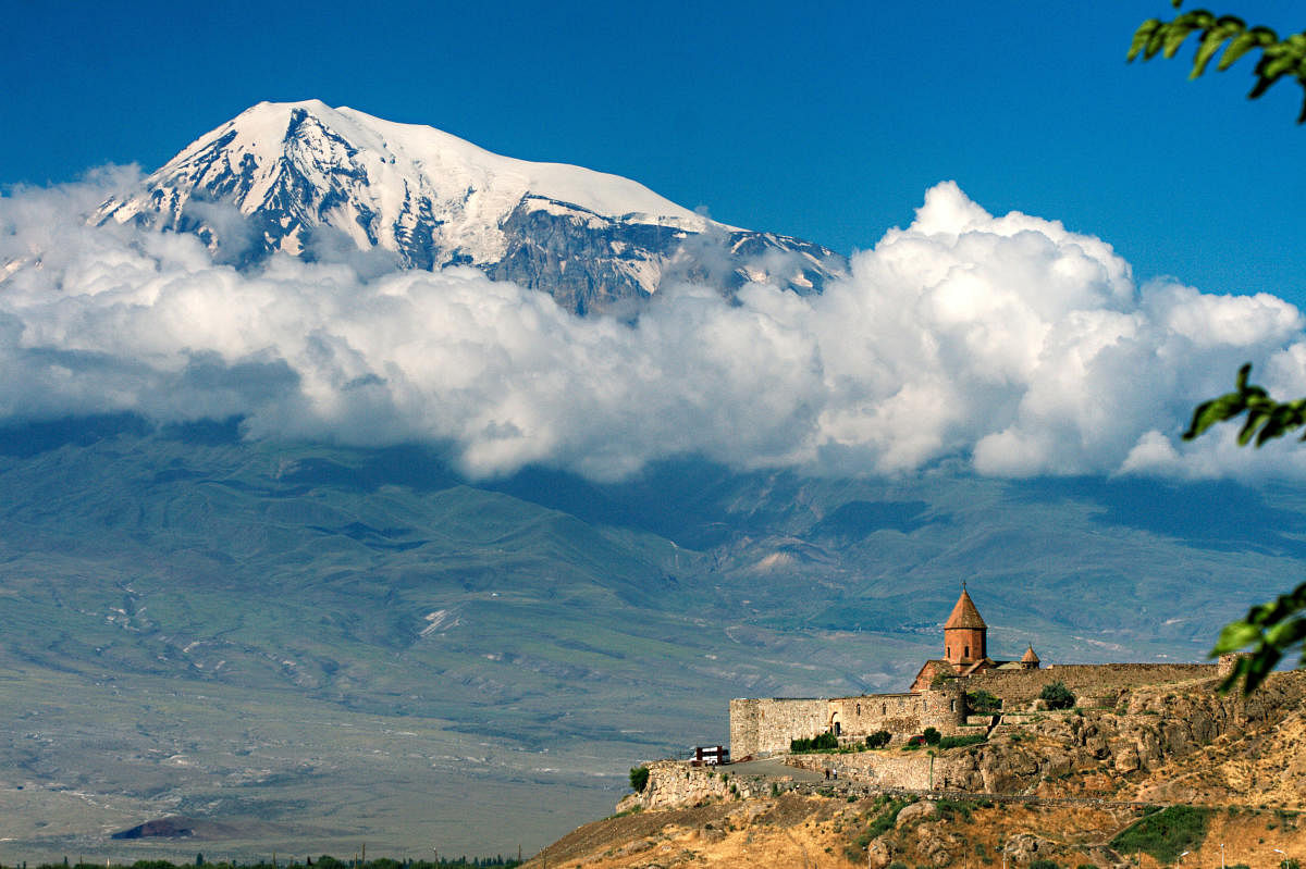 The 7th-century Khor Virap monastery in the shadow of Mount Ararat, the peak on which Noah’s Ark is said to have landed during the Biblical flood