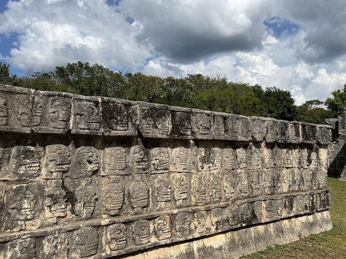 Wall of skulls. PHOTO BY AUTHOR