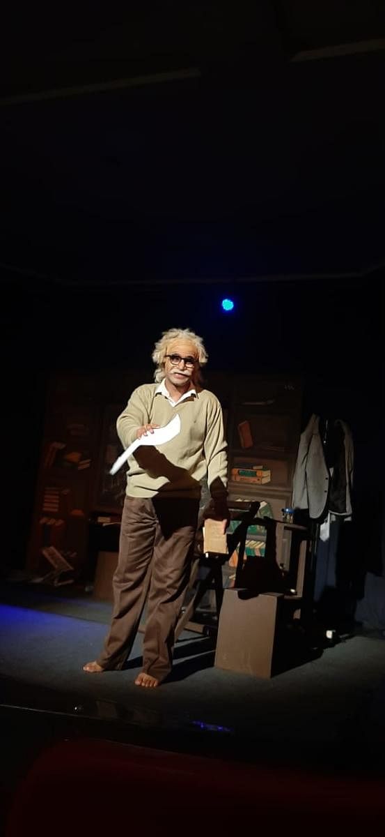 'Einstein', a one-act, one-man theatrical performance.