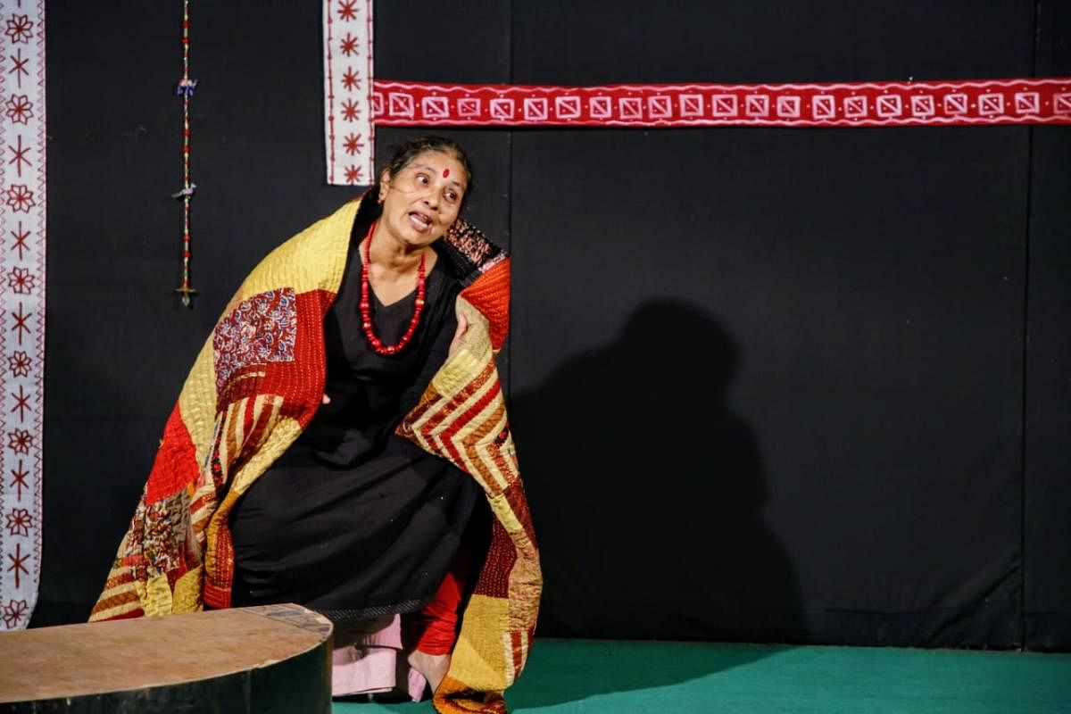 A scene from the performance of 'Kaudi'. Credit: Special arrangement
