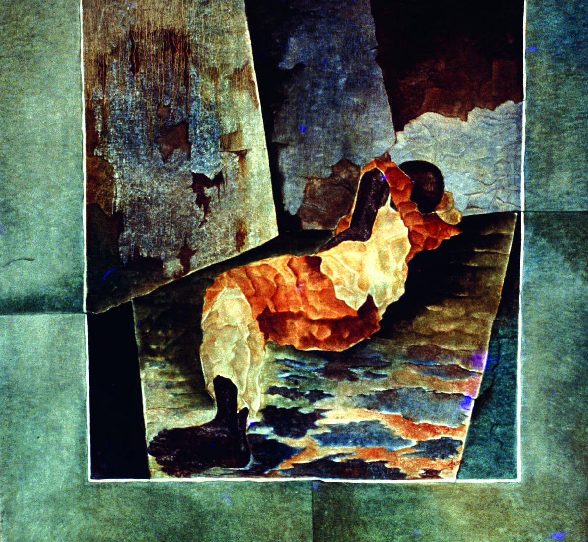 ‘Still On The Streets’ oil on canvas.(This won the Lalit Kala Akademi award in 1983)