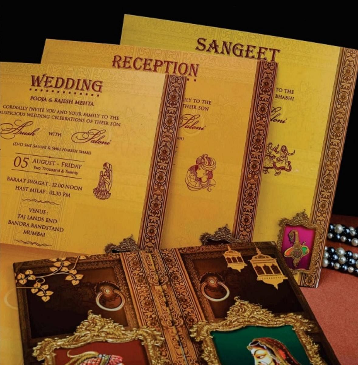 Many customers are also asking for invites for different wedding events.