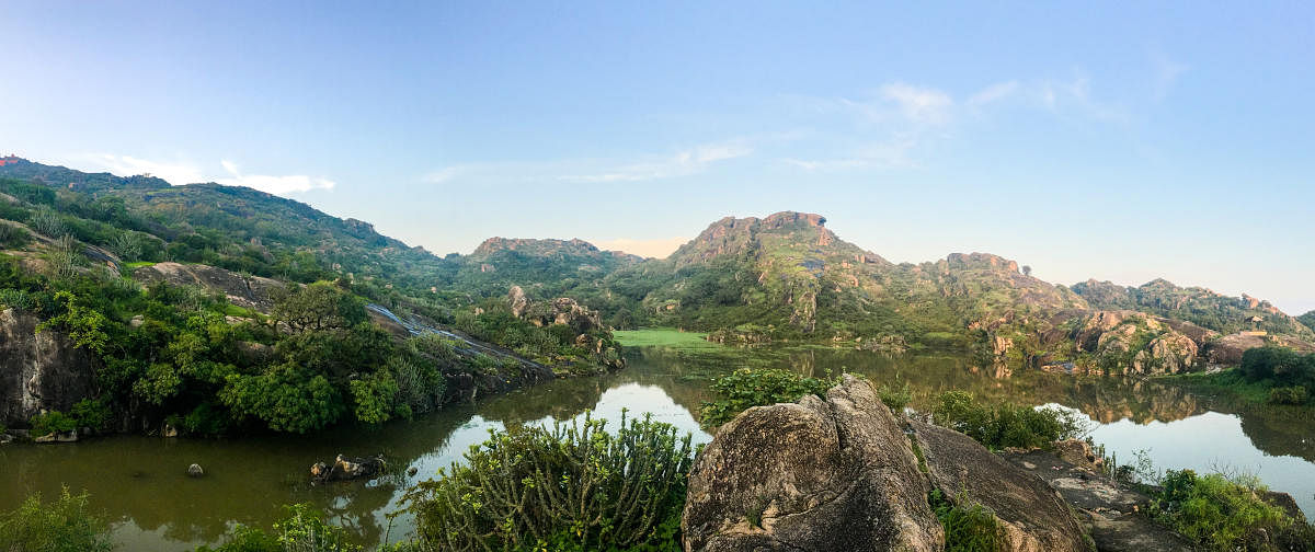 Jawai Lake, one of the many water bodies in Mount Abu. Credit: Special Arrangement