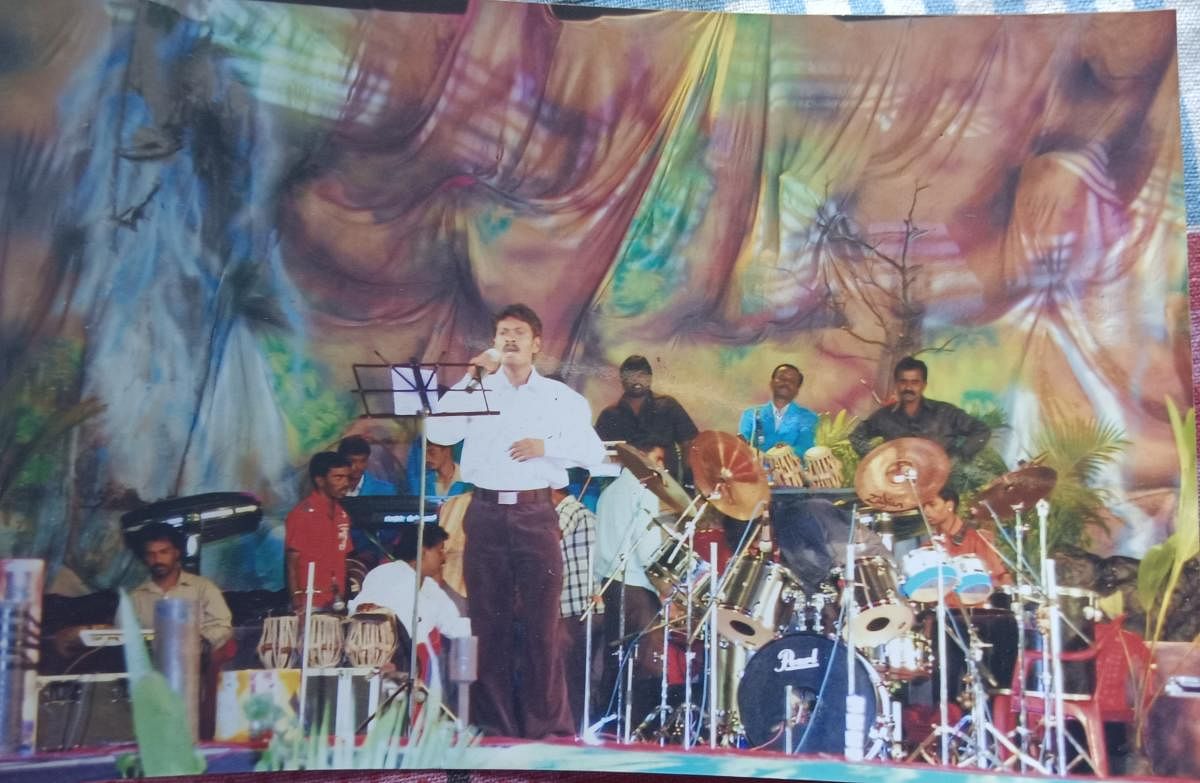 Orchestra veteran Mukesh during one of the shows.