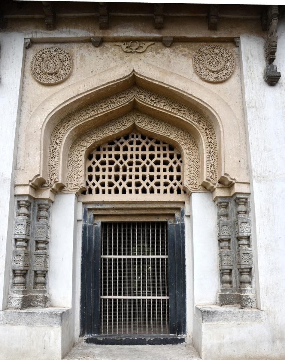 A view of Firoz Shah’s tomb at Haft Gumbaz; entrance to the Shaik Sirajuddin Junaidi dargah; the Sharana Basaveshwara Temple. Photos by Mohammed Ayazuddin Patel