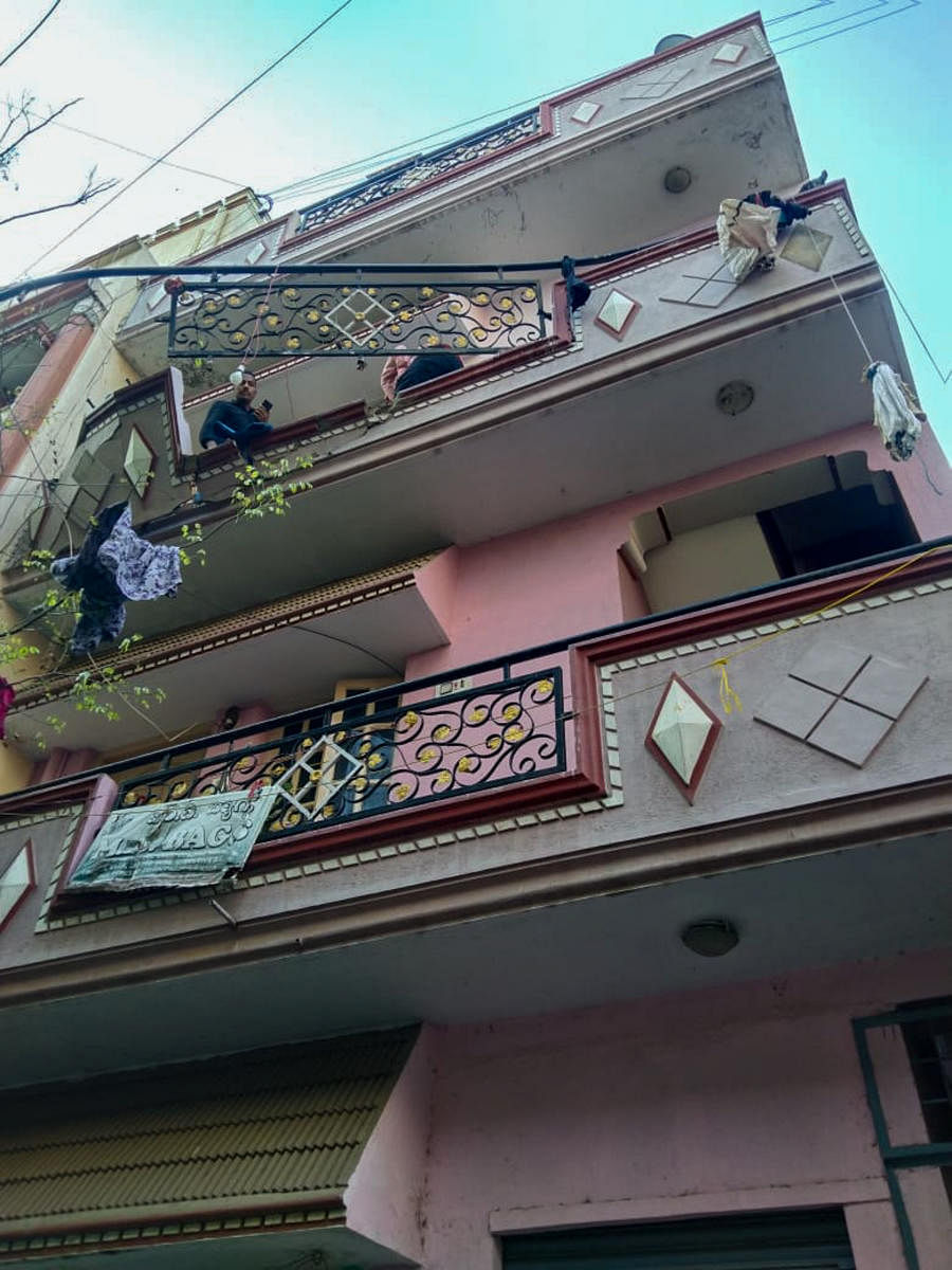 The incident occurred on the second floor of a three-storey building in Mariyappanapalya. Credit: Special arrangement