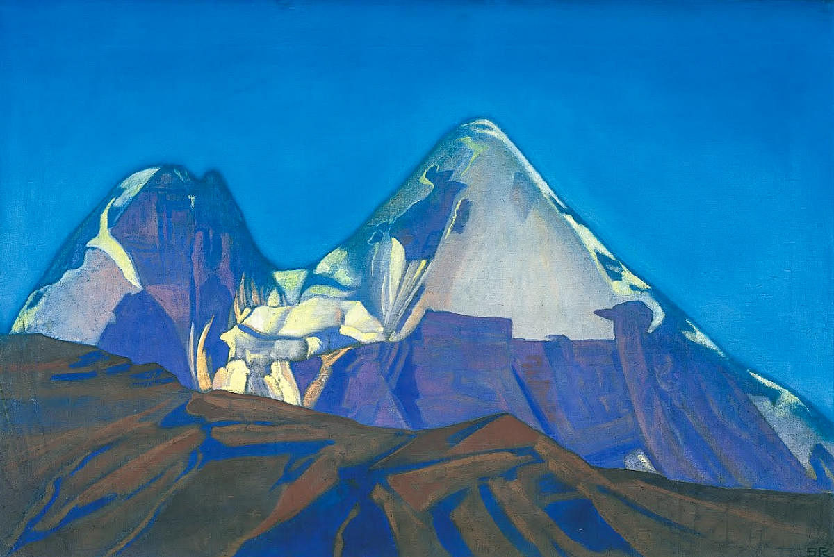 Two Рeaks-Gepang-Svetoslav Roerich-1934-International Centre of the Roerichs. Painter by Svetoslav Roerich