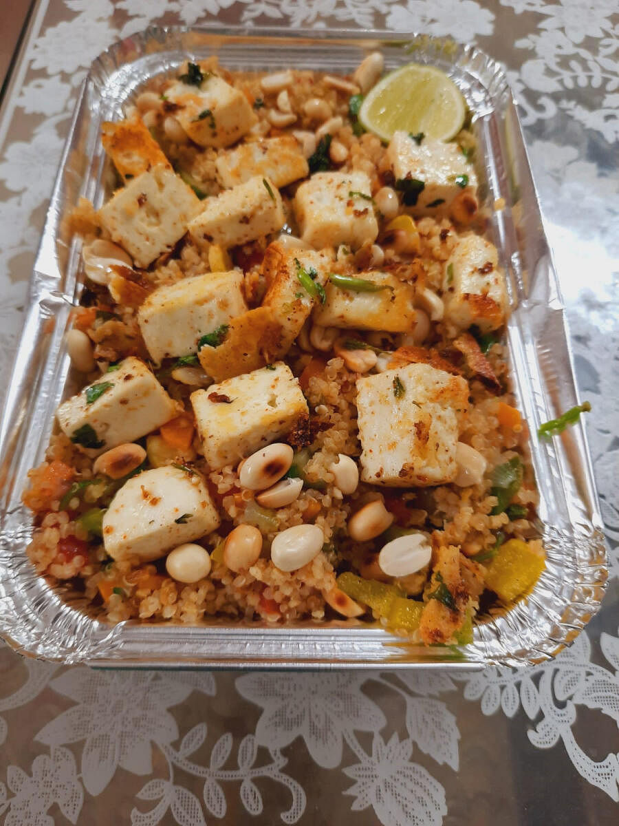 Quinoa paneer salad