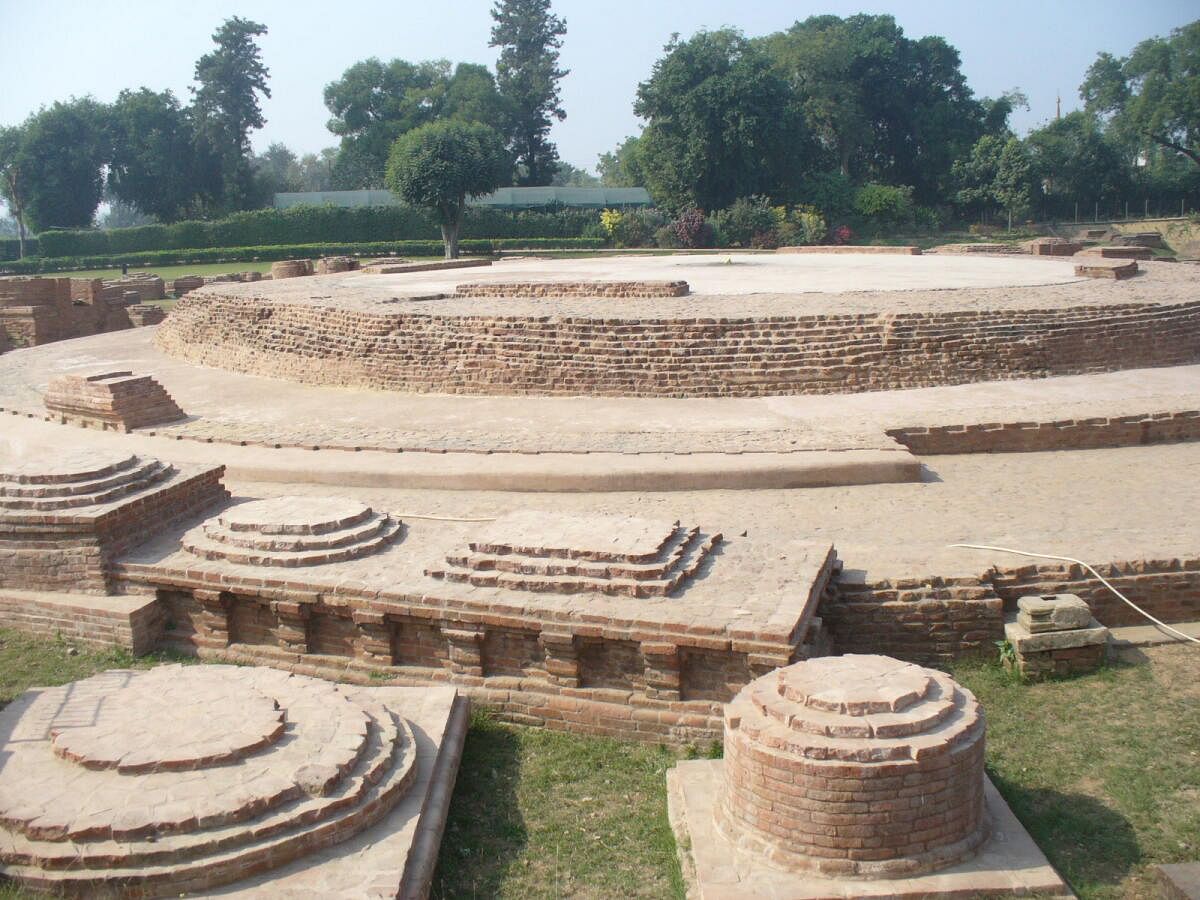 Dharmarajika Stupa. PHOTO COURTESY WIKIPEDIA