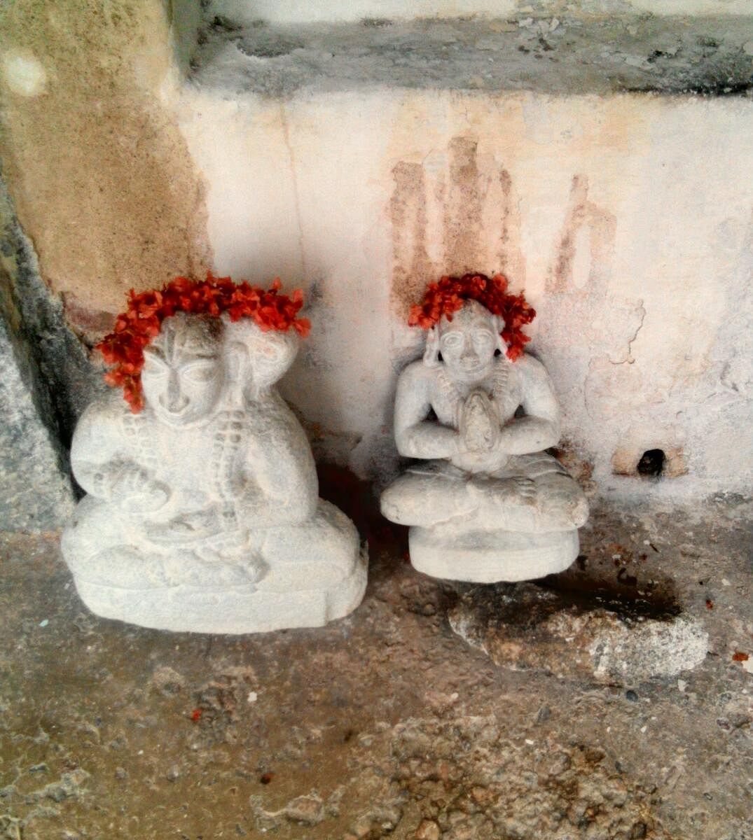 Idols within the temple.