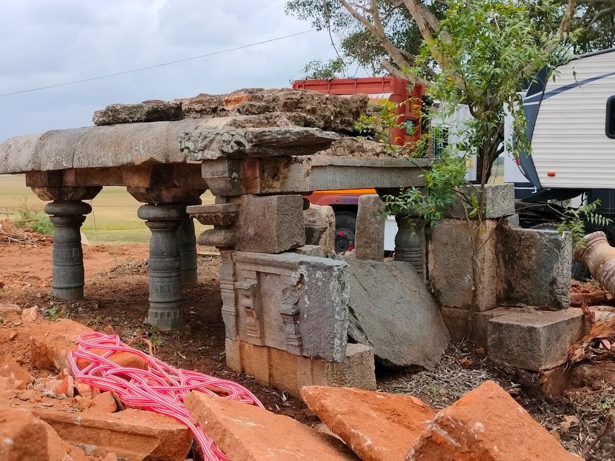 A dilapidated structure at Basadi Hoskote in Mandya district. Photos by author
