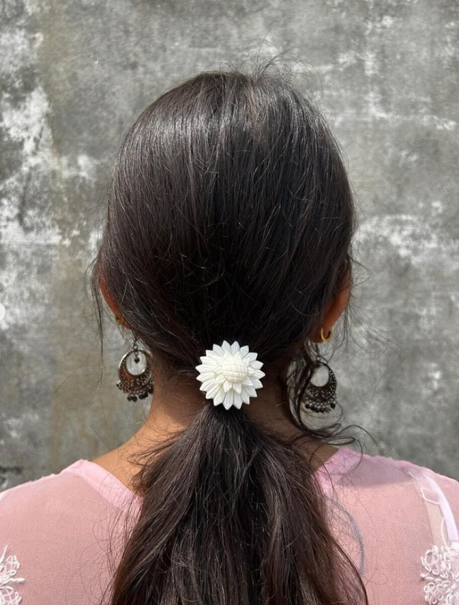 A hair accessory by Aqeel Akhtar and Jalaluddee Akhtar.