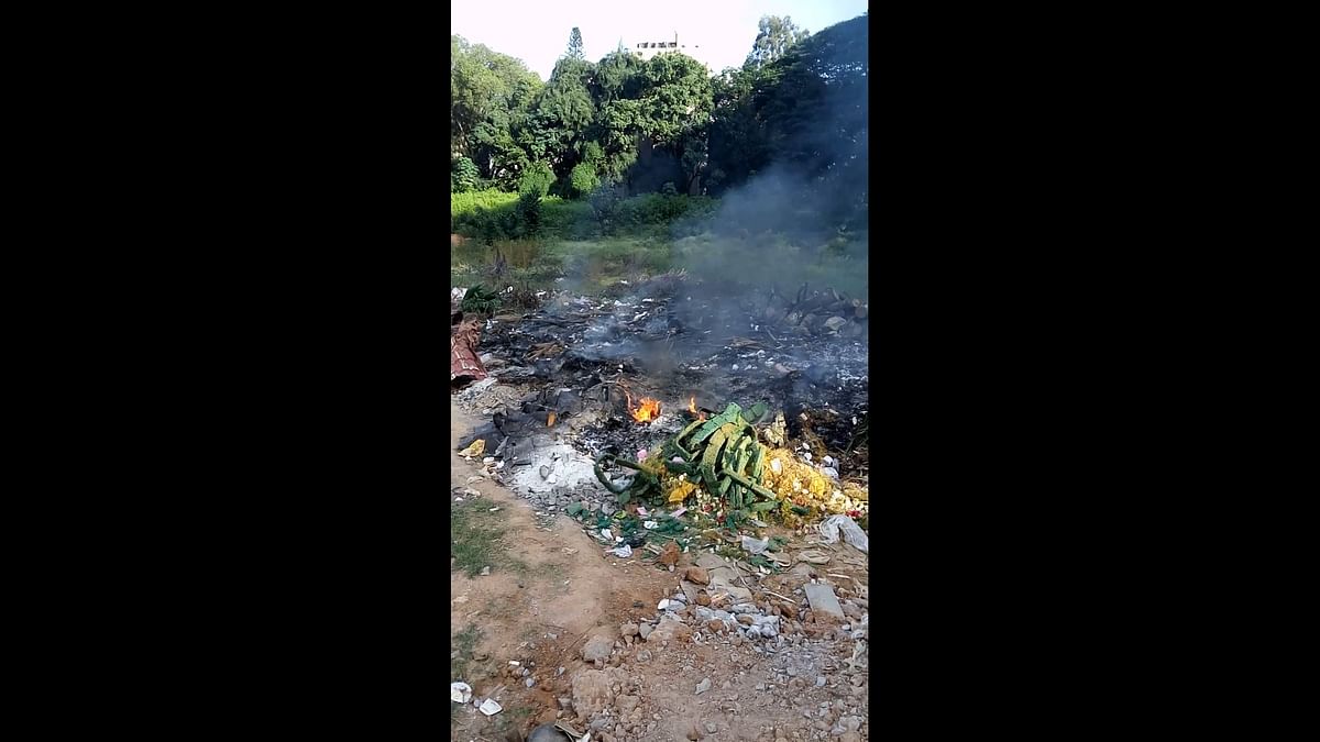 Garbage burning at RSAOI