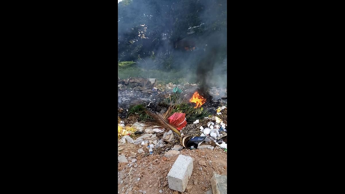 Garbage burning at RSAOI