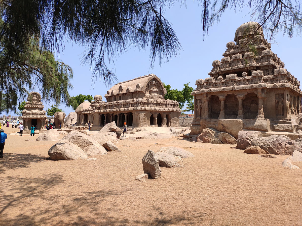 Pancha rathas at Mamallapuram (Photo by ETB Sivapriyan)