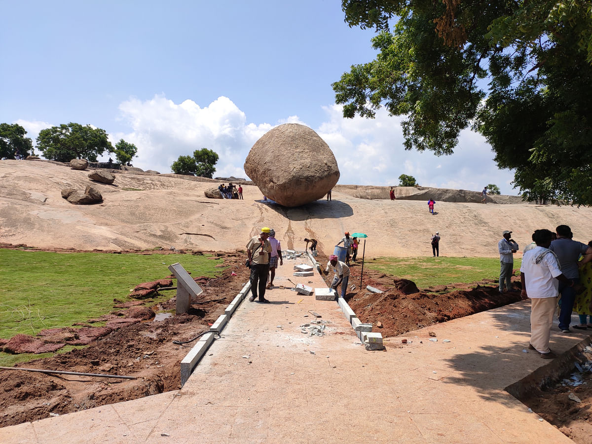 Mamallapuram archaelogical site in Tamil Nadu (Photo by ETB Sivapriyan)