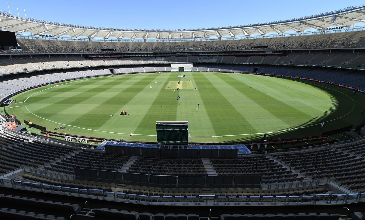 Another view of the Perth Stadium on December 13, 2018, ahead of the second cricket Test match between Australia and India. Credit: AFP Photo/William West