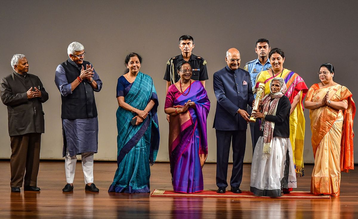 Kalavati Devi receives 'Nari Shakti Puraskar 2019'