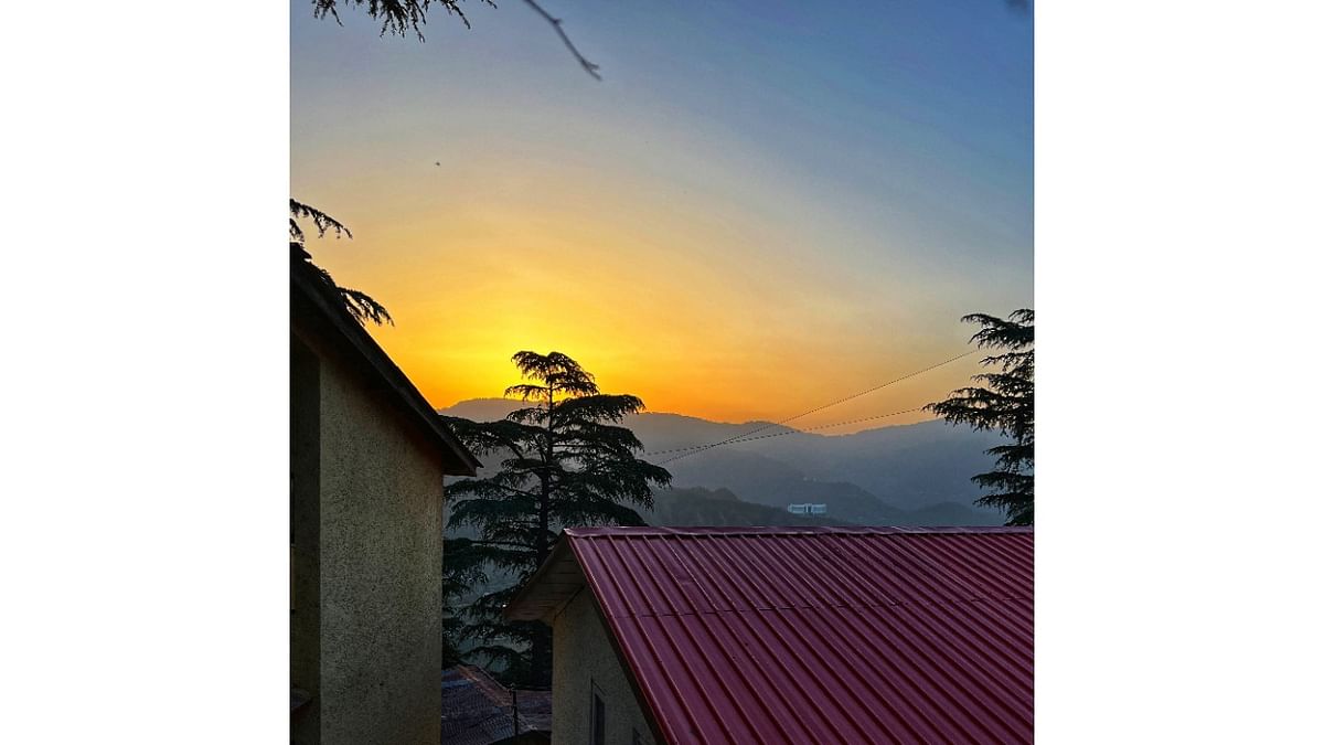 What sunrise from our cottage looks like. Credit: Rupali Dean
